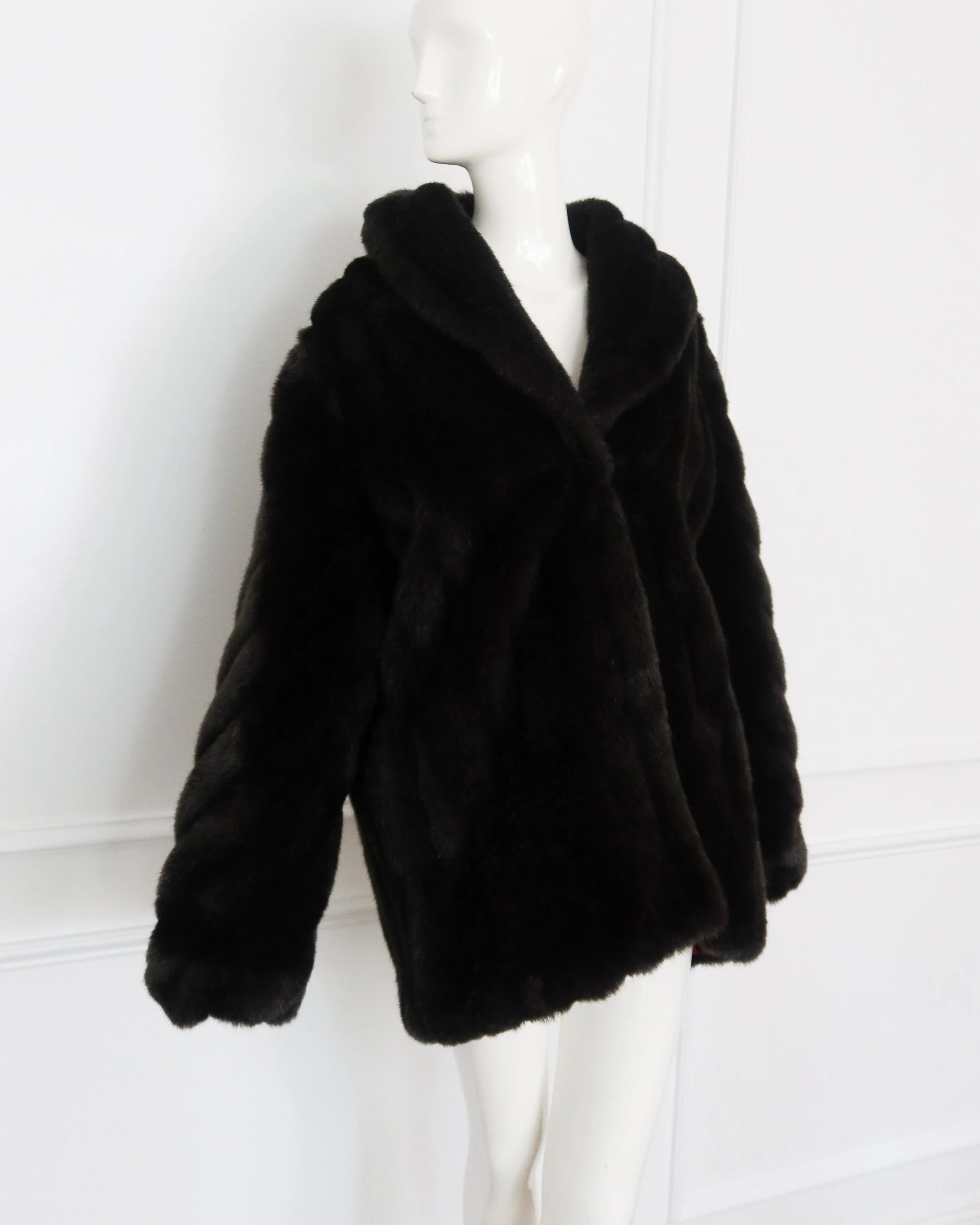 Vintage Leopard Print Faux Fur Oversized Coat (M-L) — sororité.
